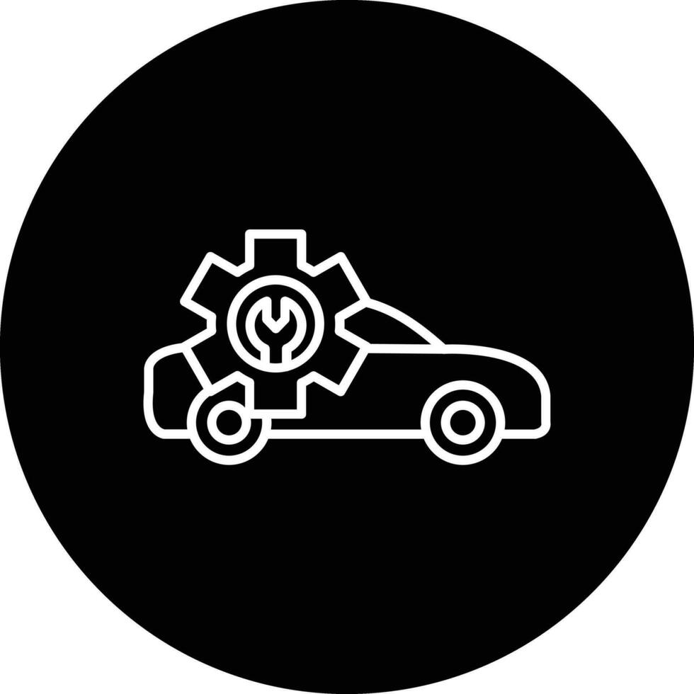 auto reparatie winkel vector icon