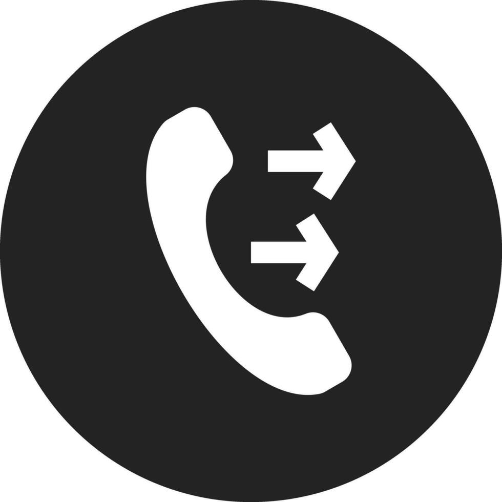 telefoontje doorsturen vector icoon