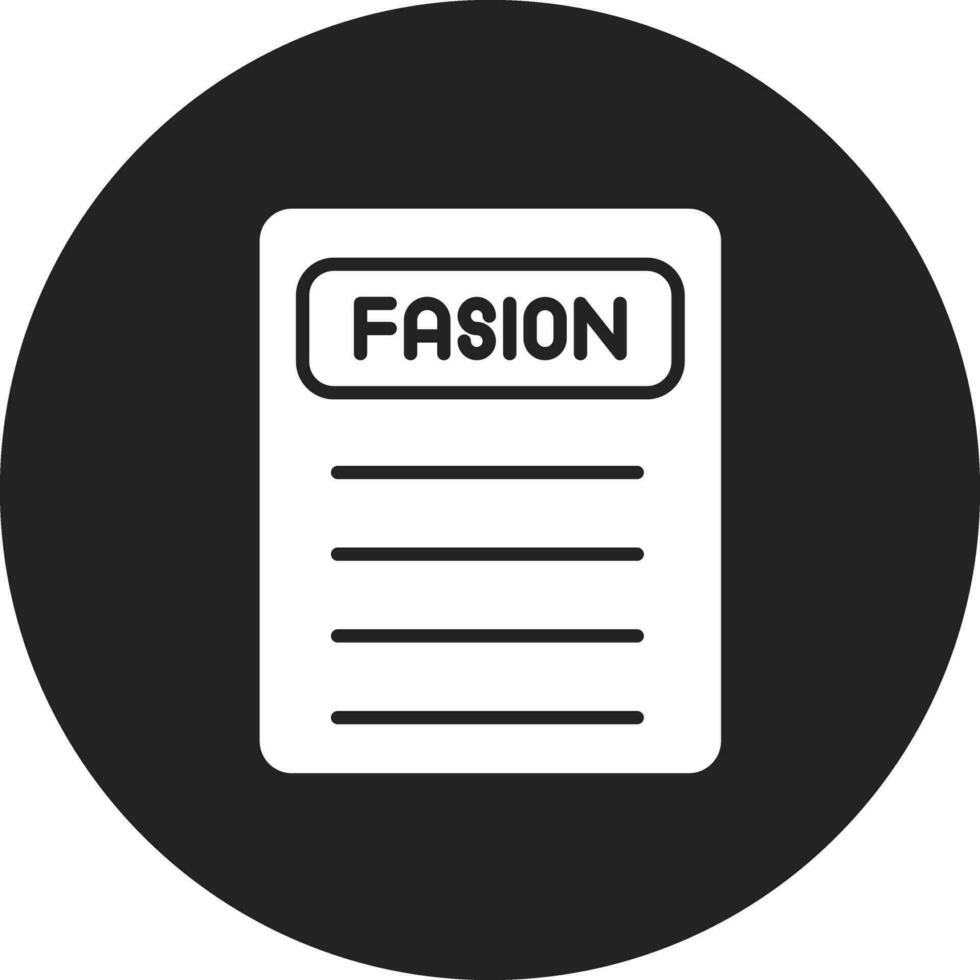 mode nieuws vector icoon