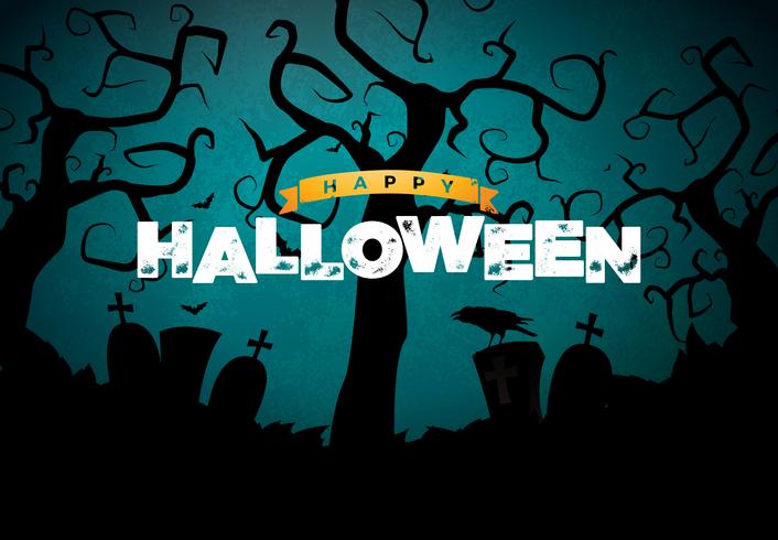 Happy Halloween banner afbeelding vector