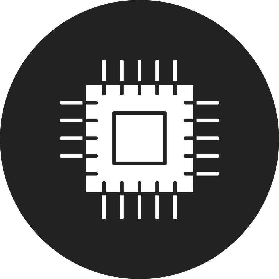 microprocessor vector icoon