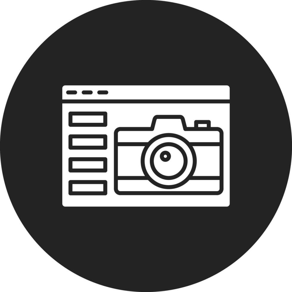 camera website vector icoon