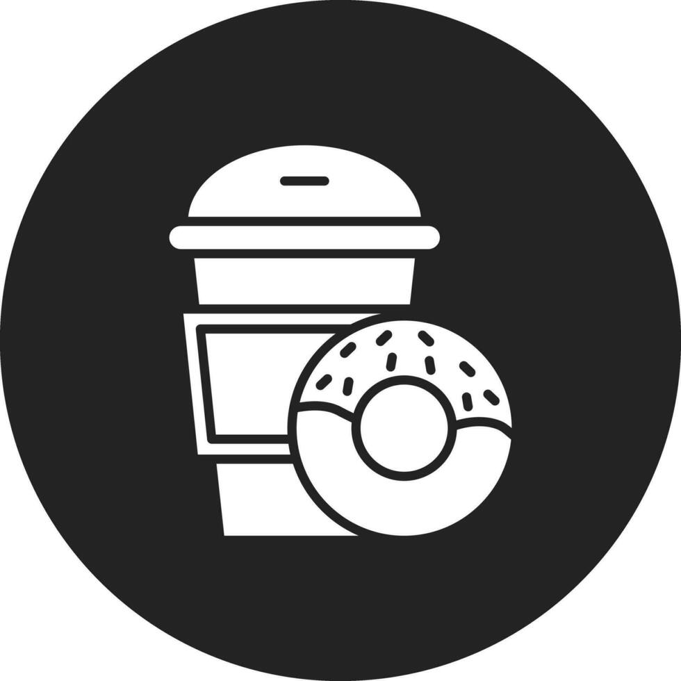 koffie donut vector icoon