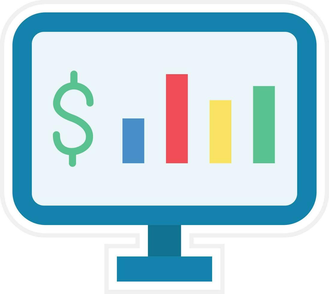 online statistieken vector icoon