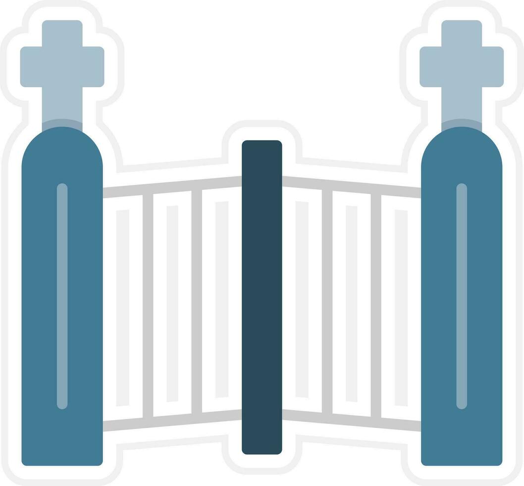 cementery poort vector icoon