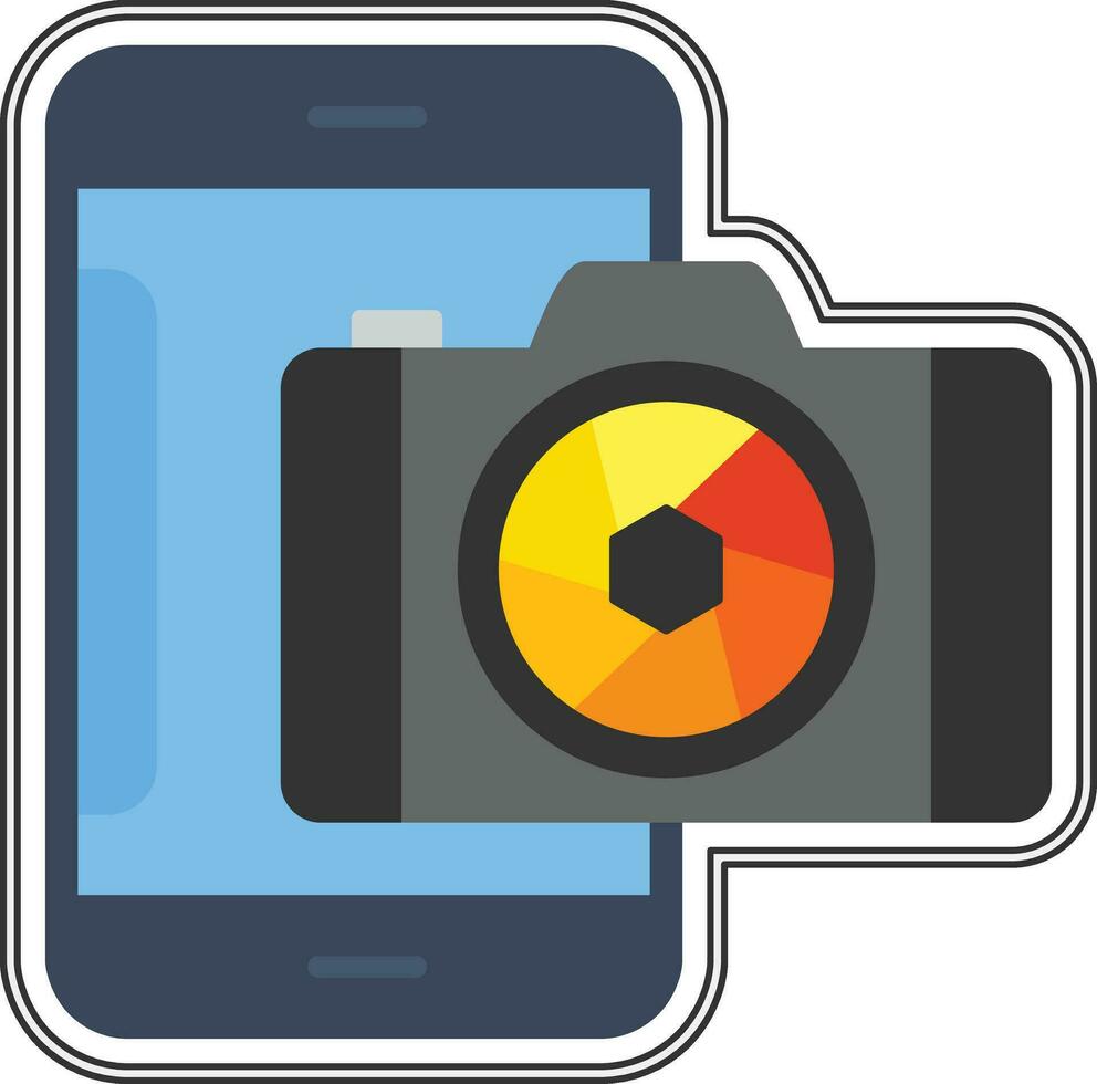 smartphone camera vector icoon