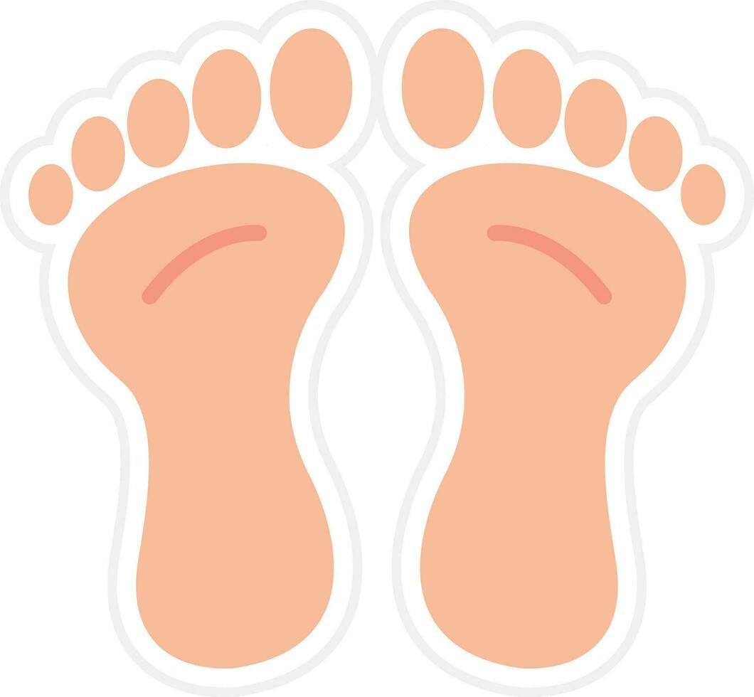 voetafdruk vector icoon