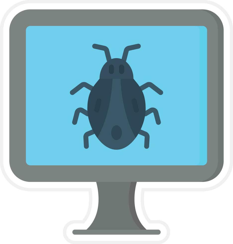 computer bug vector icoon