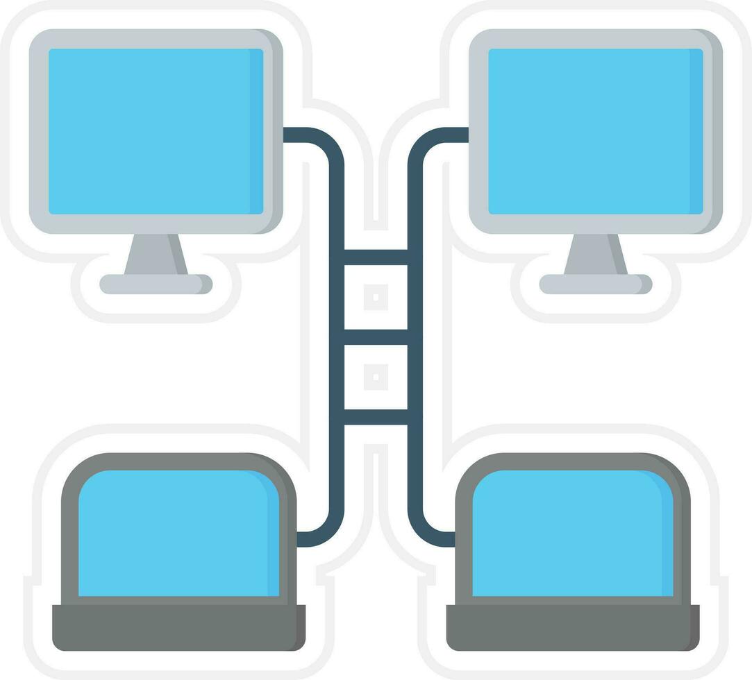 systeem netwerk vector icoon