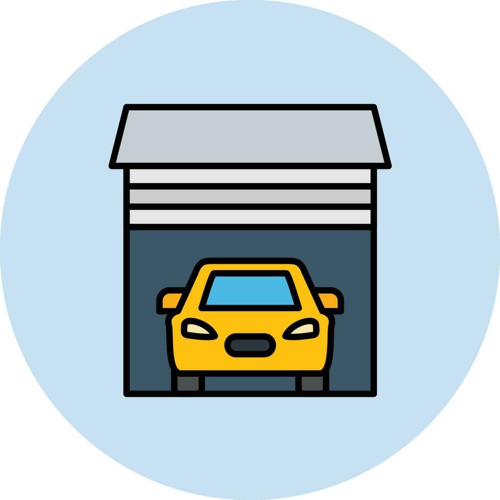 auto garage vector icoon