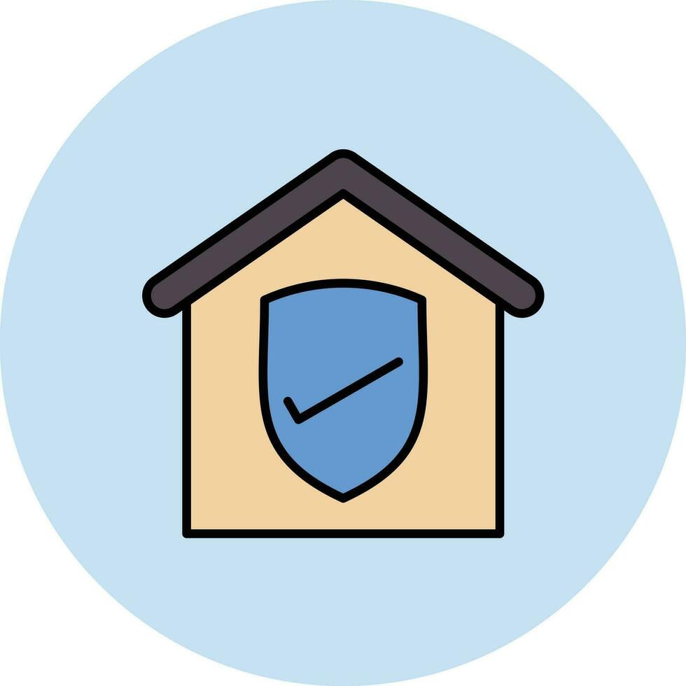 huis verzekering vector icoon