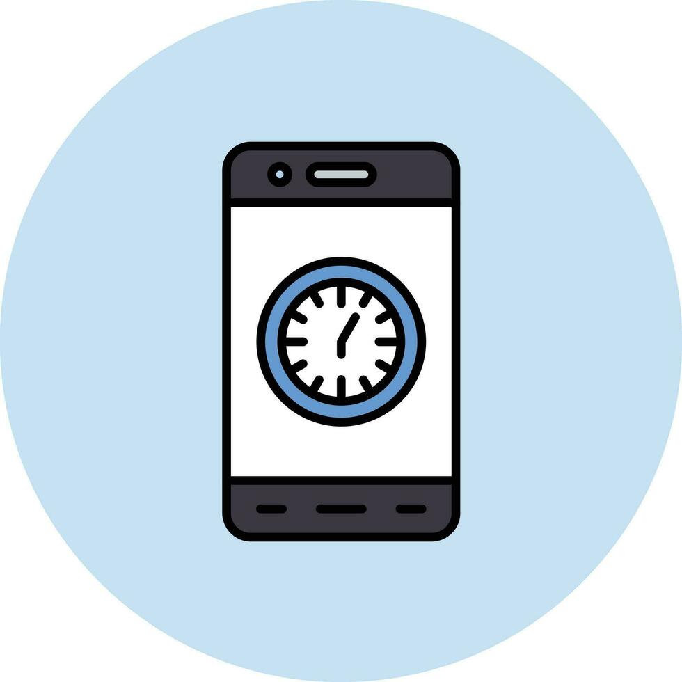 mobiel klok vector icoon