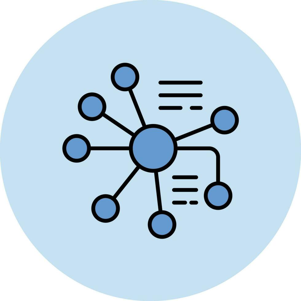 chemisch binding vector icoon