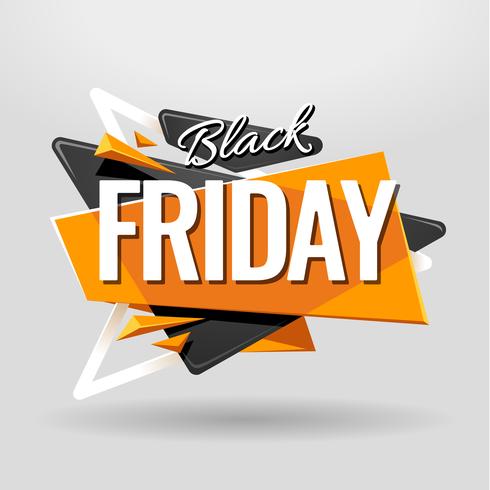 Black Friday-banner vector