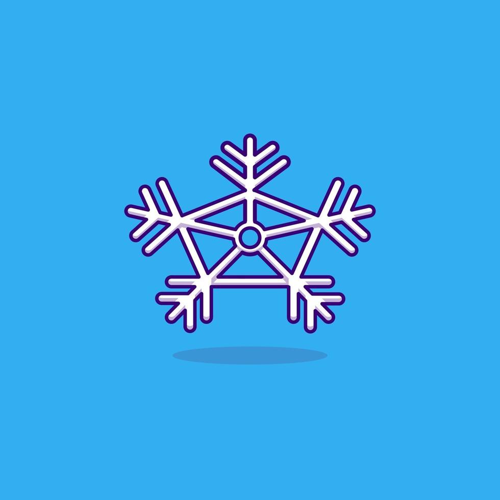 sneeuw pictogram of logo geïsoleerde teken symbool vectorillustratie vector