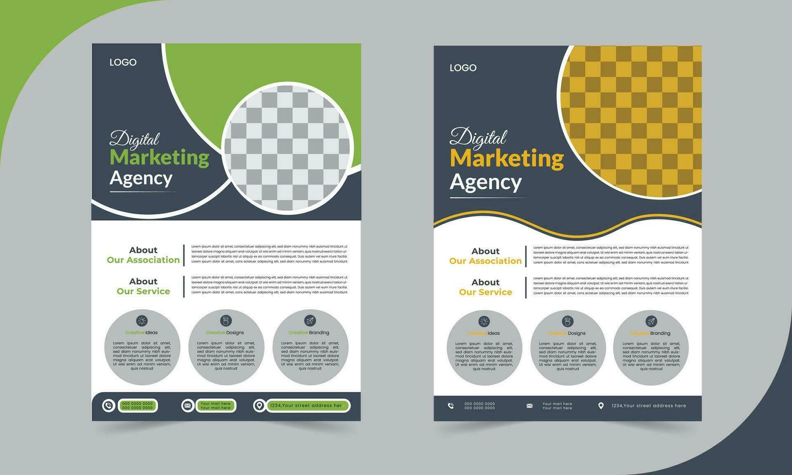 zakelijke brochure of folder sjabloon ontwerp of vector illustrator eps het dossier