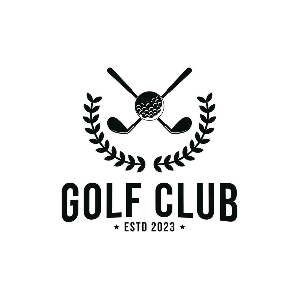 golf club logo vector ontwerp ideeën