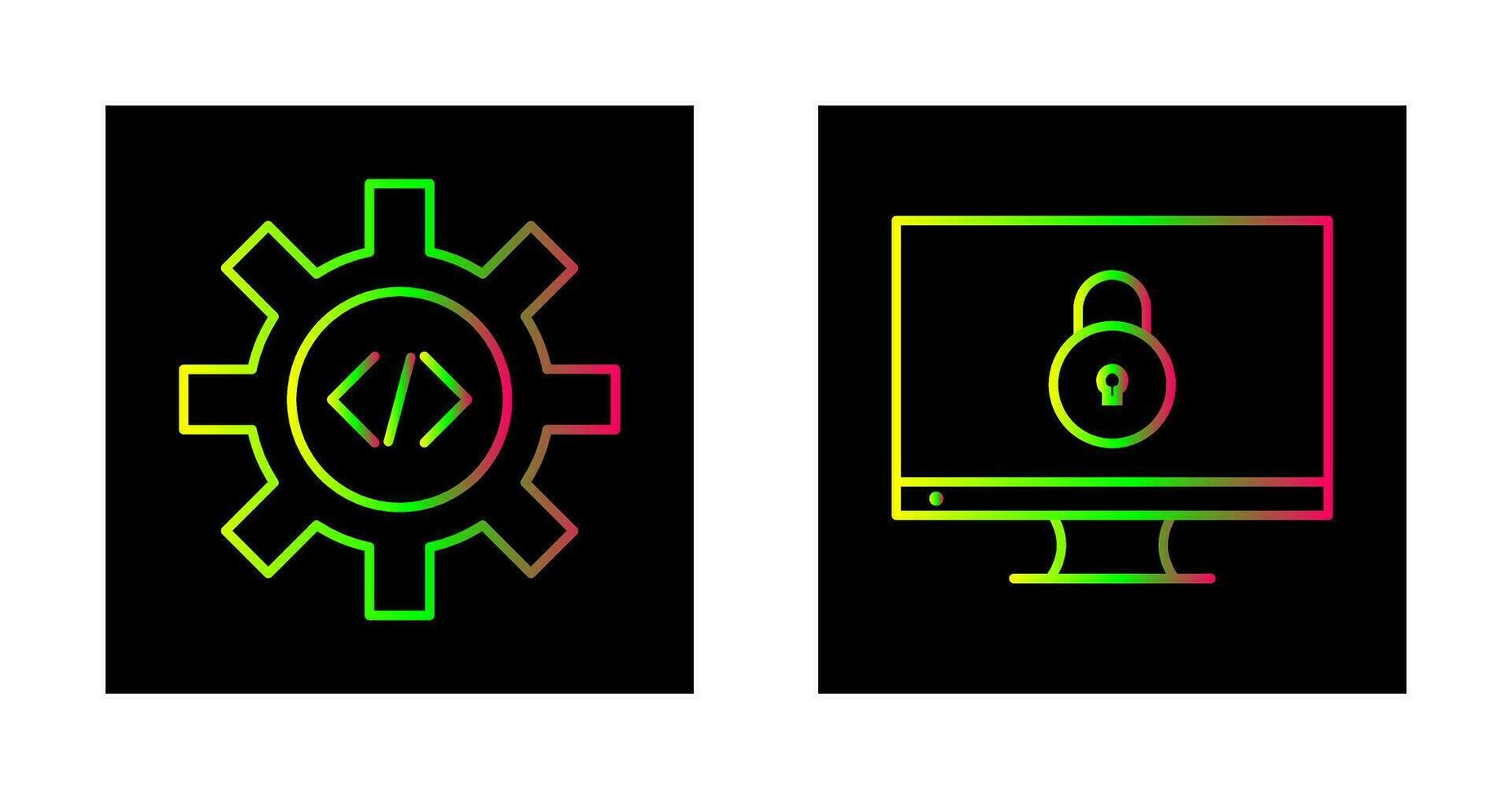 code optimalisatie en Gesloten toegang icoon vector