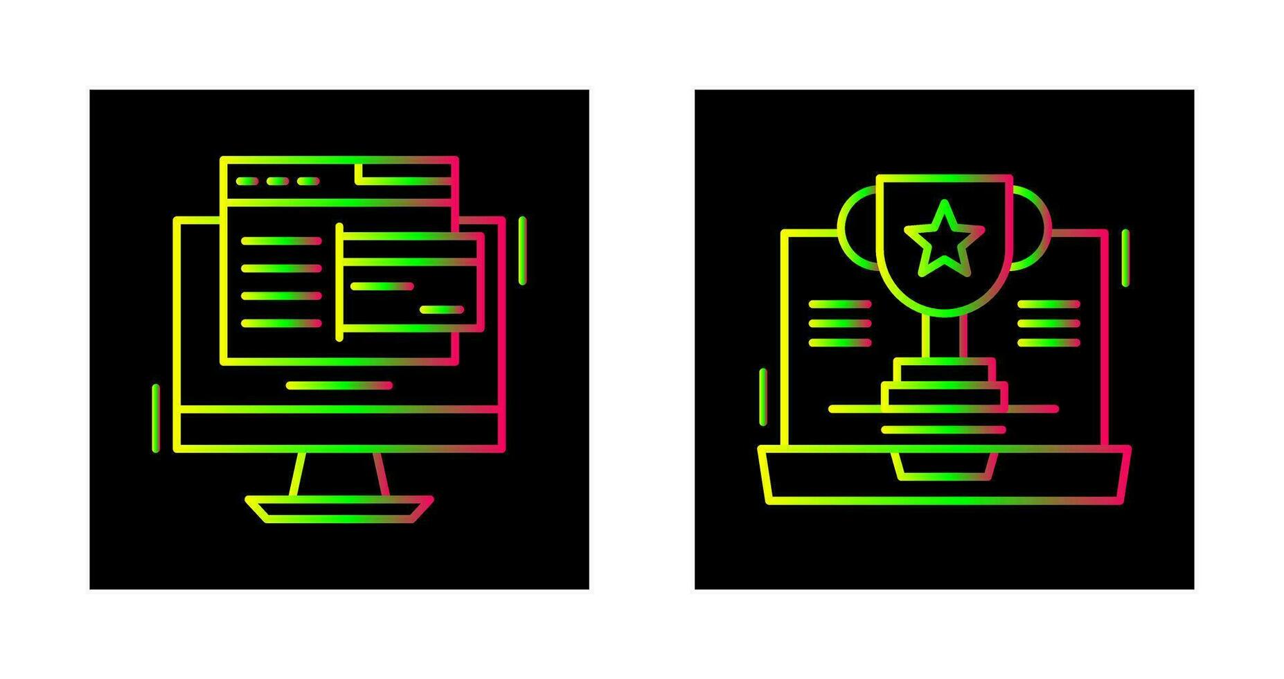 online betaling en trofee icoon vector