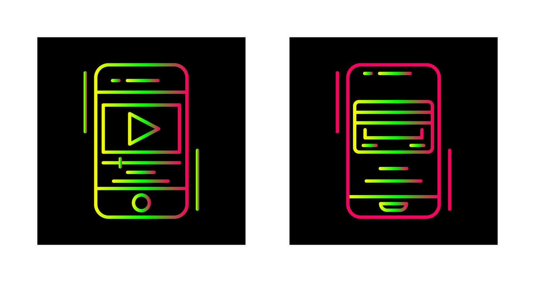 video en betaling methode icoon vector