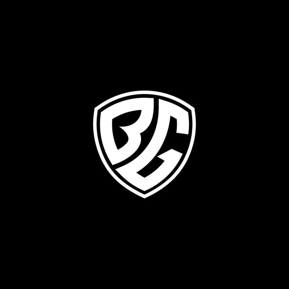 bg eerste brief in modern concept monogram schild logo vector