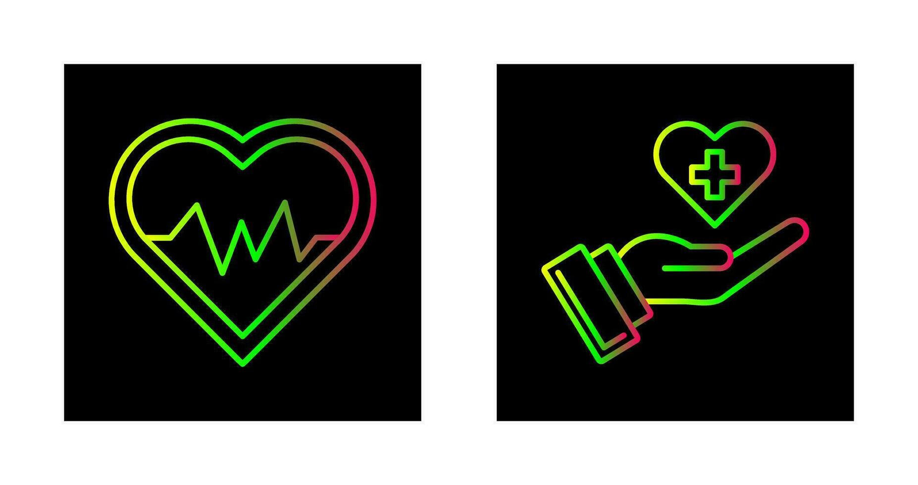 hart ritme en gezondheidszorg icoon vector
