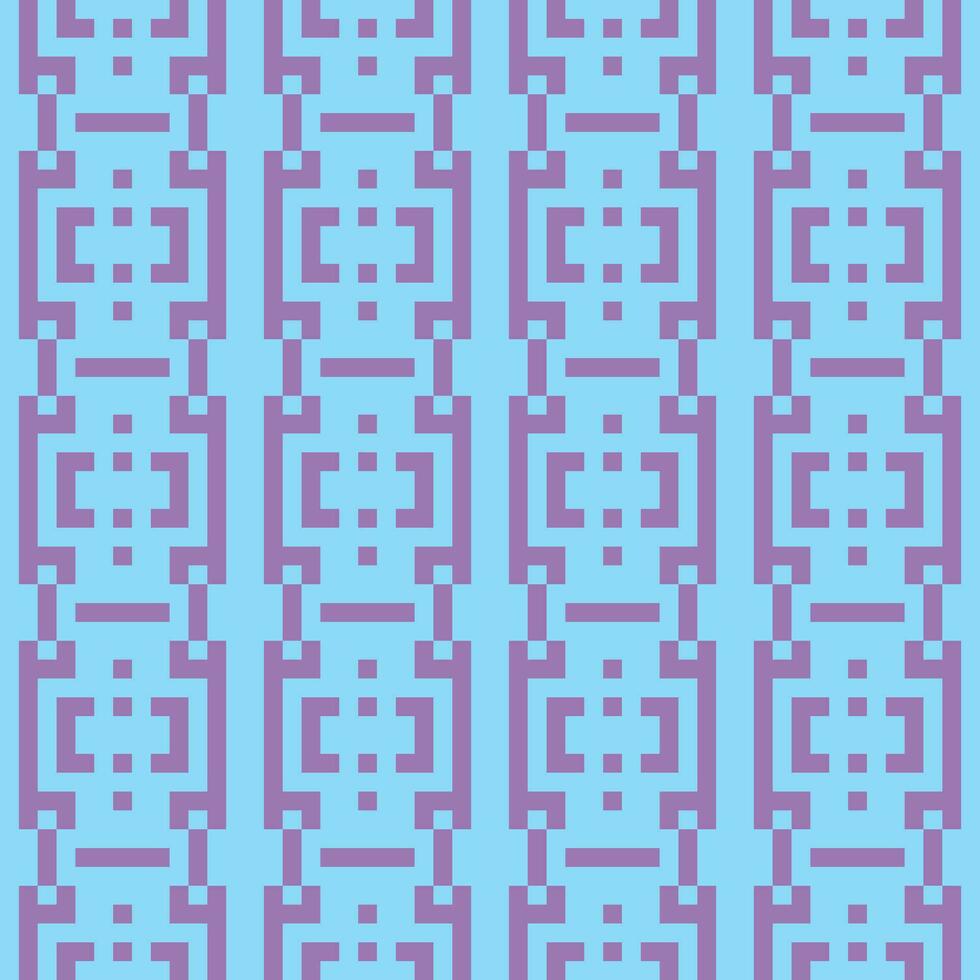 een blauw en Purper patroon met pleinen vector