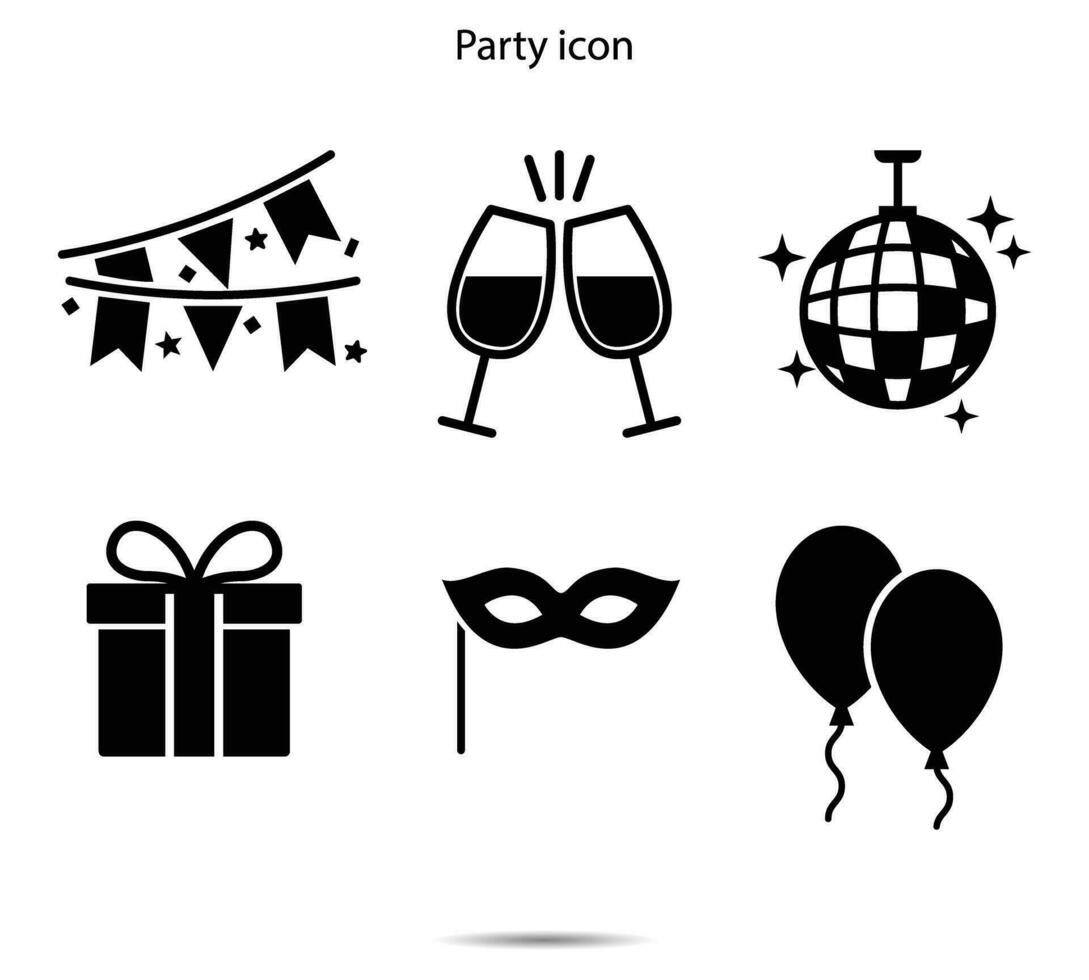 partij icoon, vector illustratie
