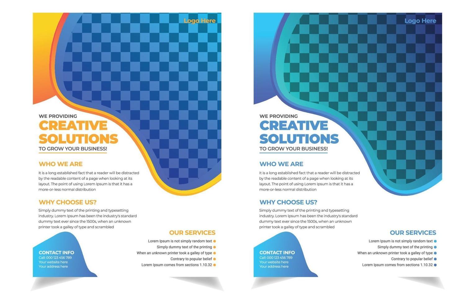 moderne creatieve corporate flyer, brochure sjabloonontwerp. vector