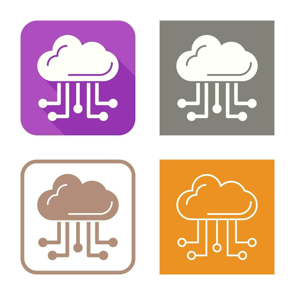 cloud computing vector icon