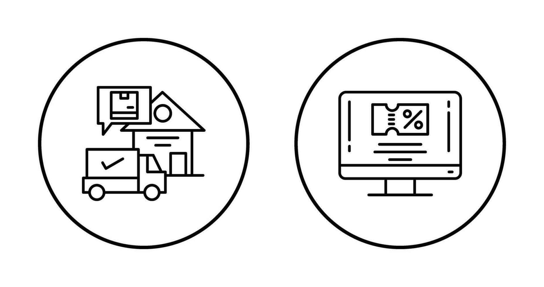 pakket ontvangen en couptie icoon vector