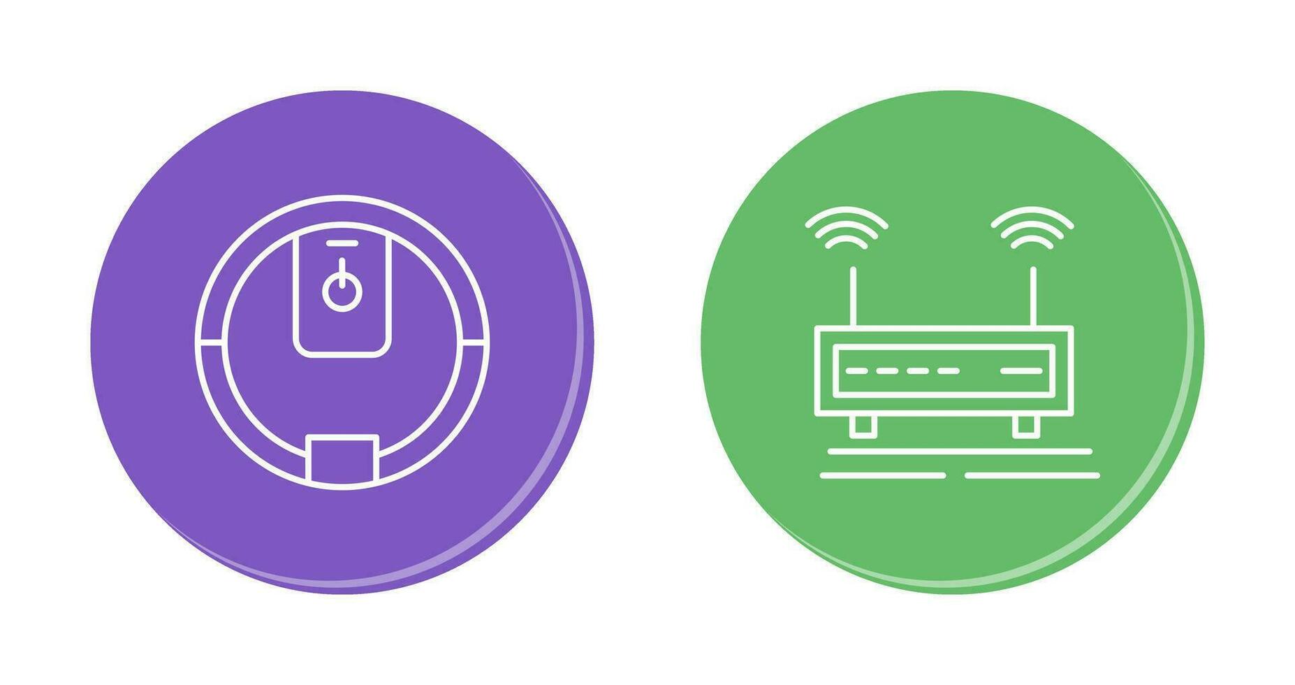 macht knop en Wifi signalen icoon vector