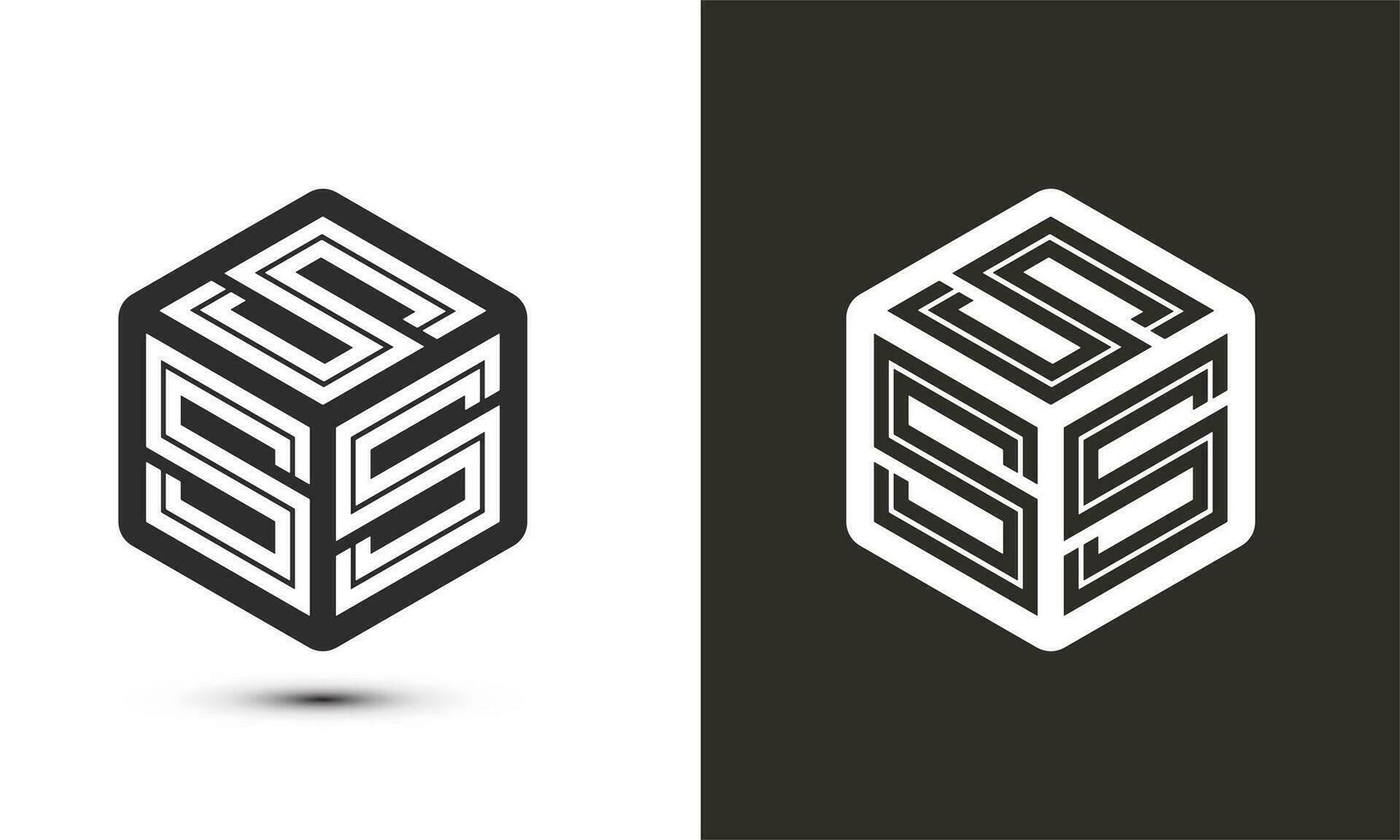e e e brief logo ontwerp met illustrator kubus logo, vector logo modern alfabet doopvont overlappen stijl. premie bedrijf logo icoon. wit kleur Aan zwart achtergrond