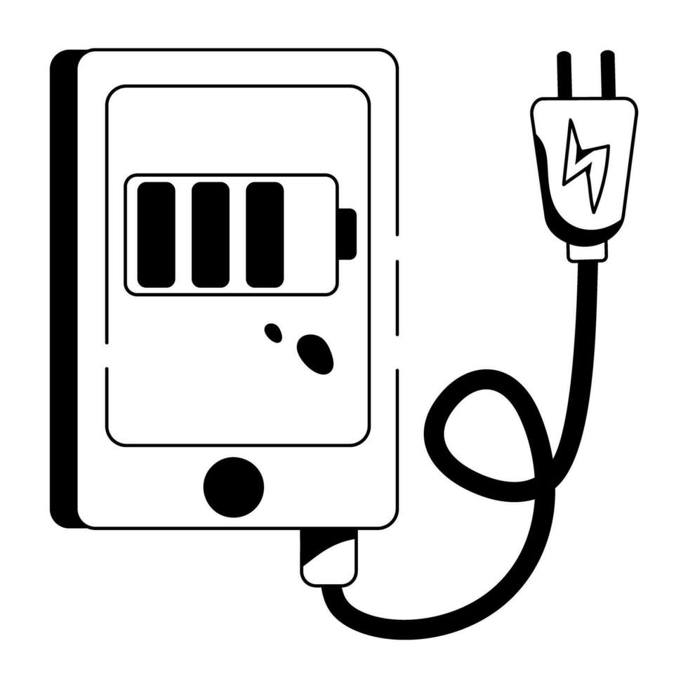 modieus mobiel opladen vector