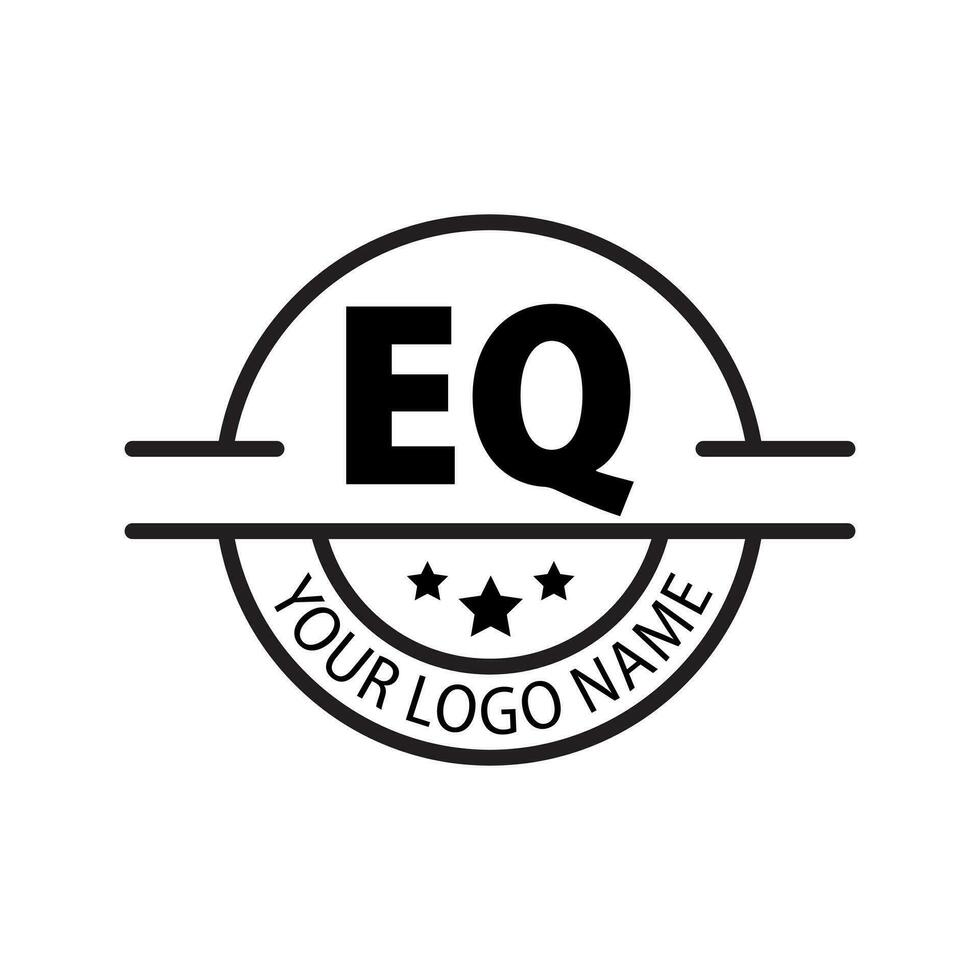 brief eq logo. e q. eq logo ontwerp vector illustratie voor creatief bedrijf, bedrijf, industrie. pro vector