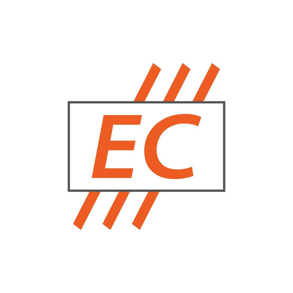 brief ec logo. e c. ec logo ontwerp vector illustratie voor creatief bedrijf, bedrijf, industrie. pro vector