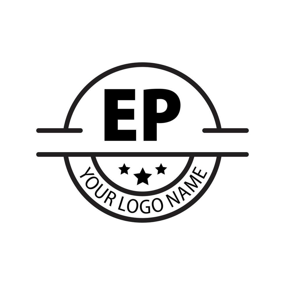brief ep logo. e p. ep logo ontwerp vector illustratie voor creatief bedrijf, bedrijf, industrie. pro vector