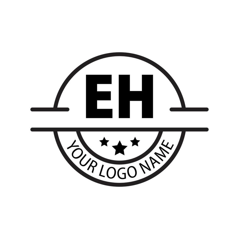 brief eh logo. e h. eh logo ontwerp vector illustratie voor creatief bedrijf, bedrijf, industrie. pro vector