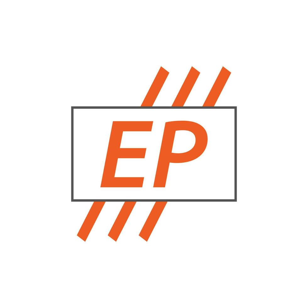 brief ep logo. e p. ep logo ontwerp vector illustratie voor creatief bedrijf, bedrijf, industrie. pro vector