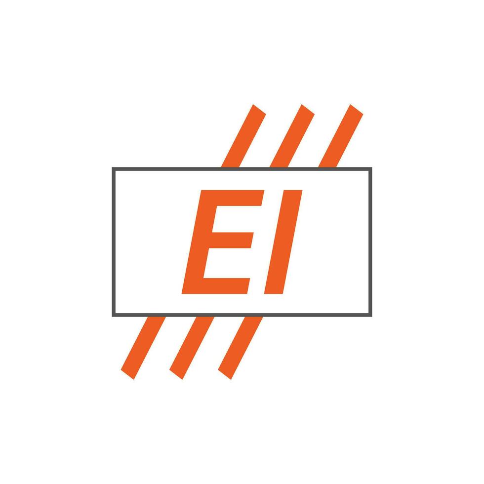 brief ei logo. e i. ei logo ontwerp vector illustratie voor creatief bedrijf, bedrijf, industrie. pro vector
