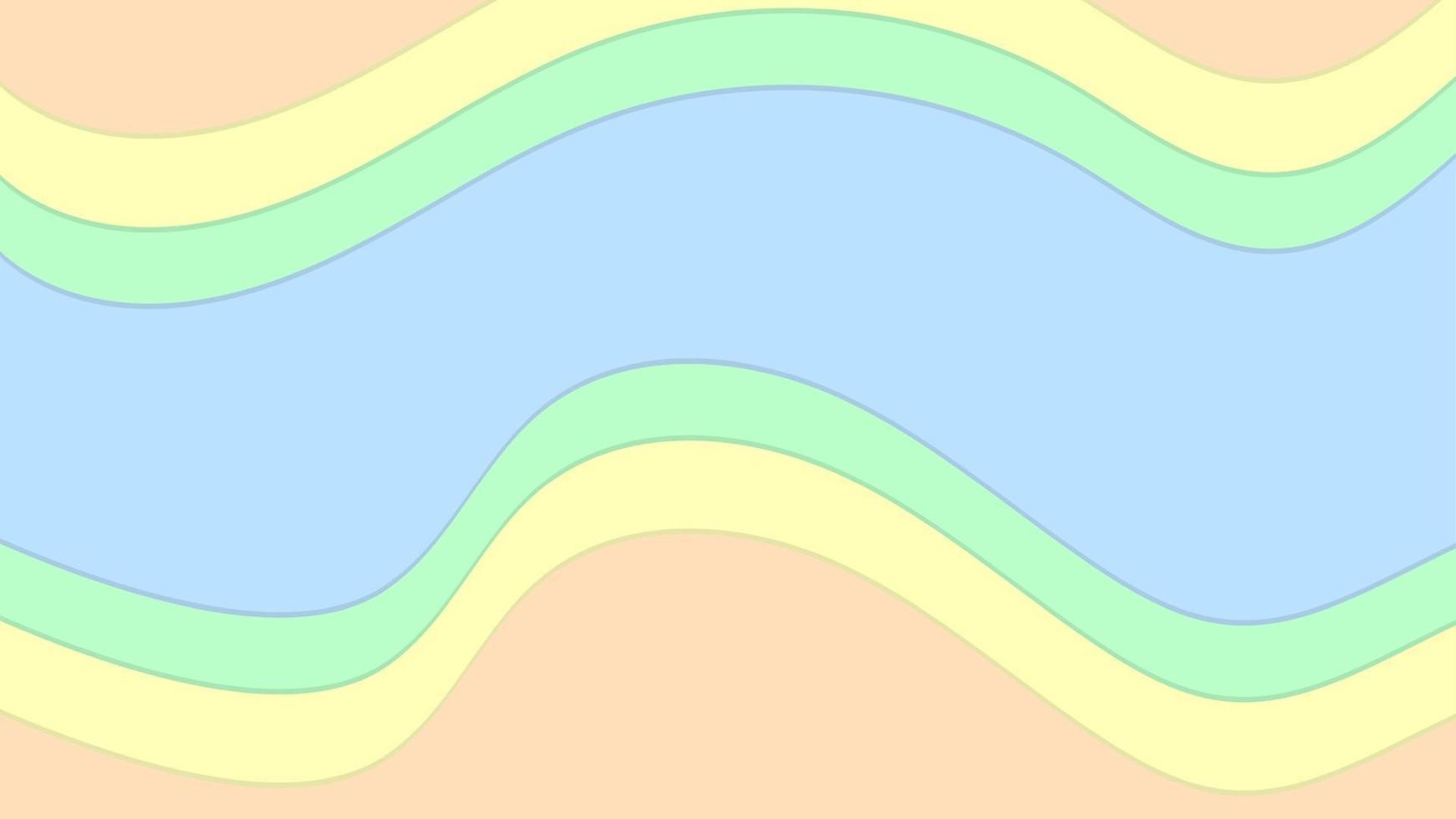 pastel kleur vorm abstracte achtergrond met blauw groen geel oranje vector