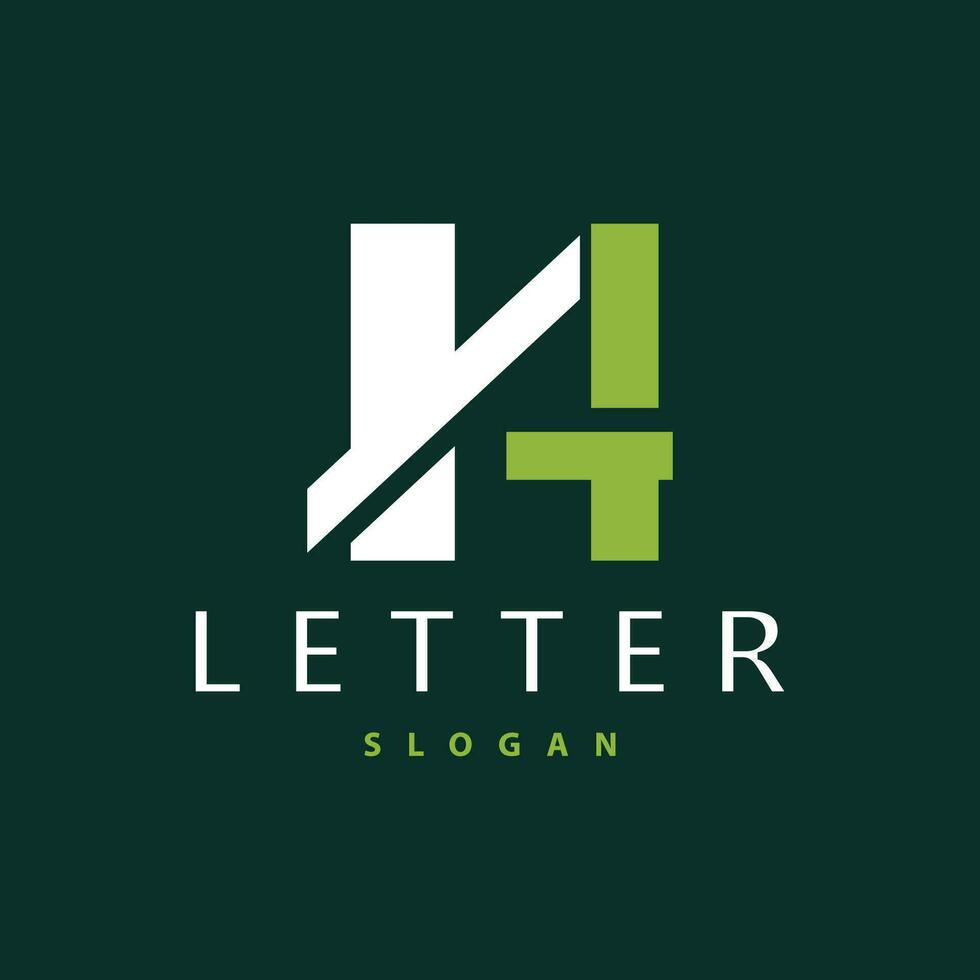 eerste ha brief logo, modern en luxueus minimalistische vector Ah logo sjabloon voor bedrijf merk