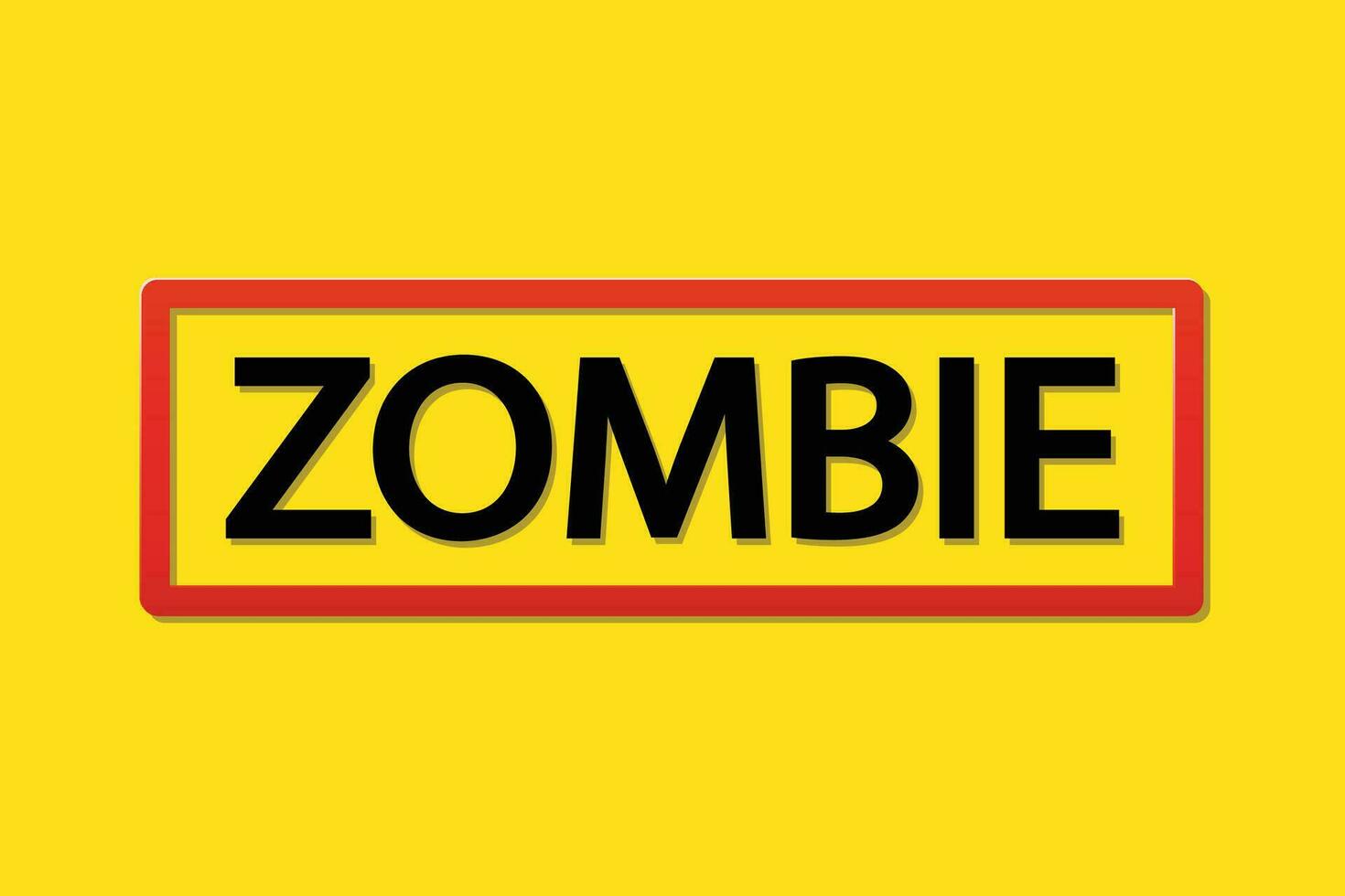 zombie beeld geel vector