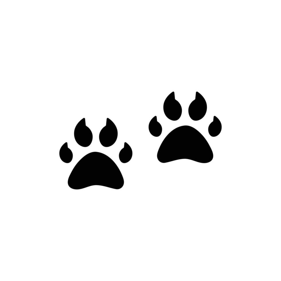 dier voetafdruk icoon. vector achtergrond ontwerp.