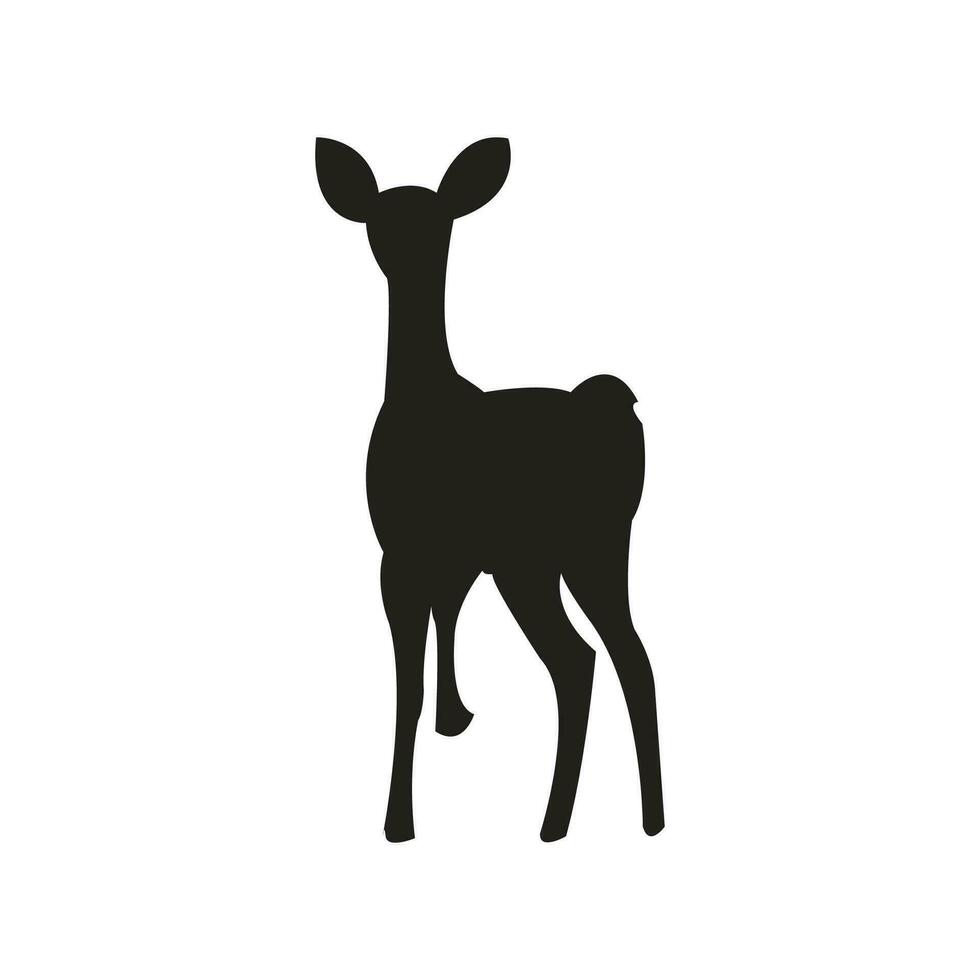 dier silhouet icoon in vlak stijl. dier vector illustratie Aan wit geïsoleerd achtergrond. bedrijf concept.