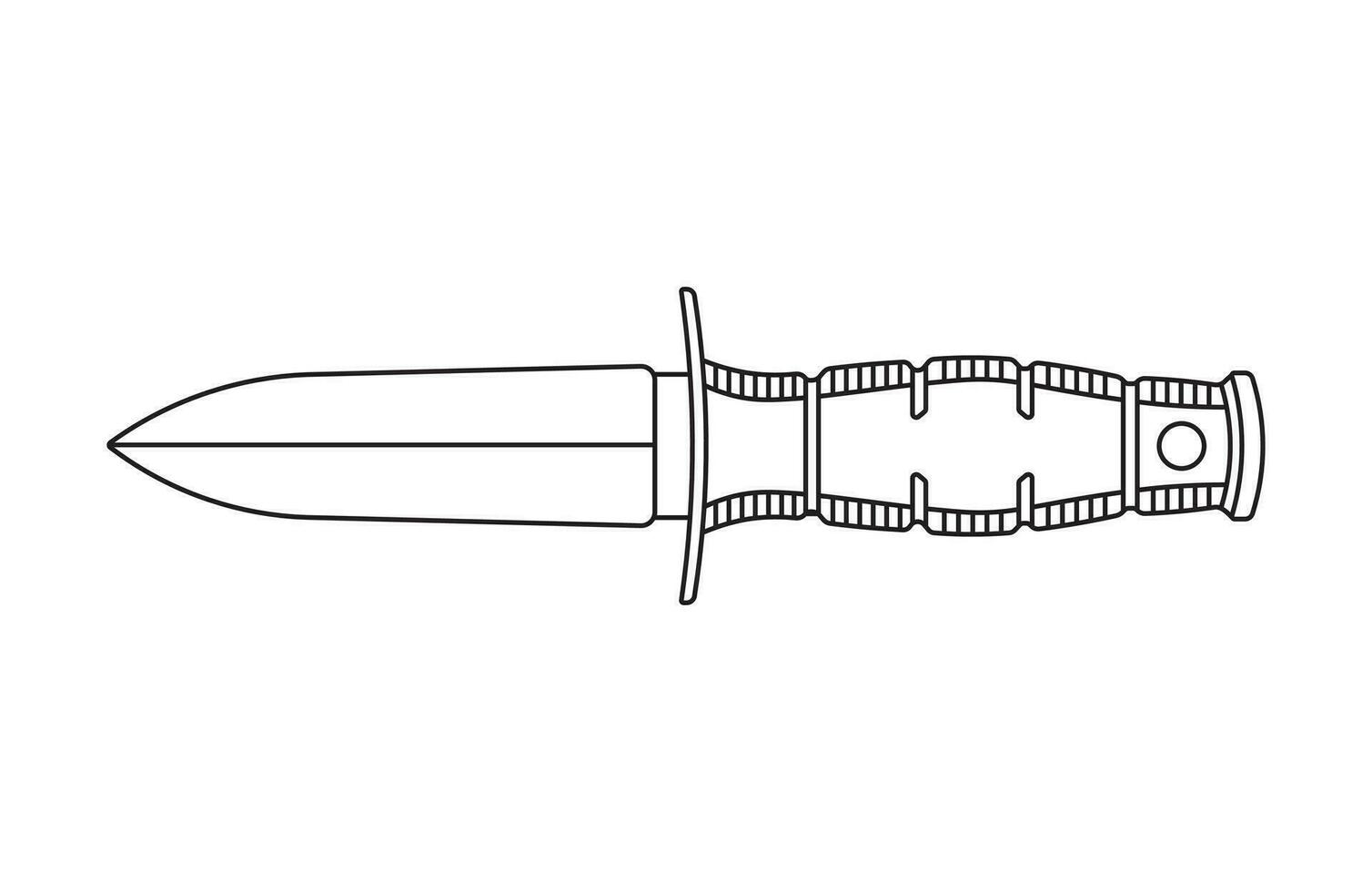 hand- getrokken kinderen tekening tekenfilm vector illustratie speer punt mes geïsoleerd in tekening stijl