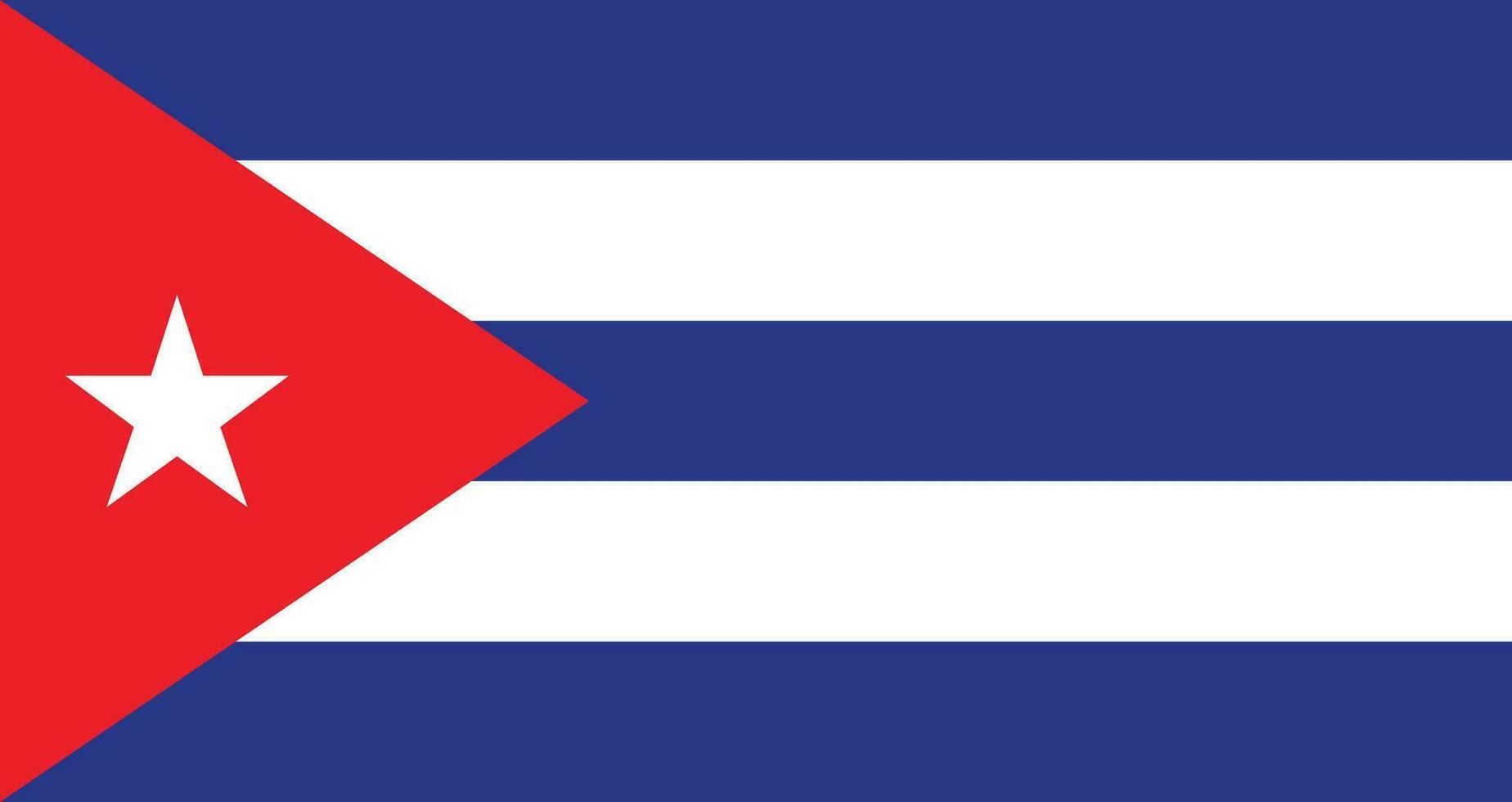 vlak illustratie van Cuba vlag. Cuba vlag ontwerp. vector