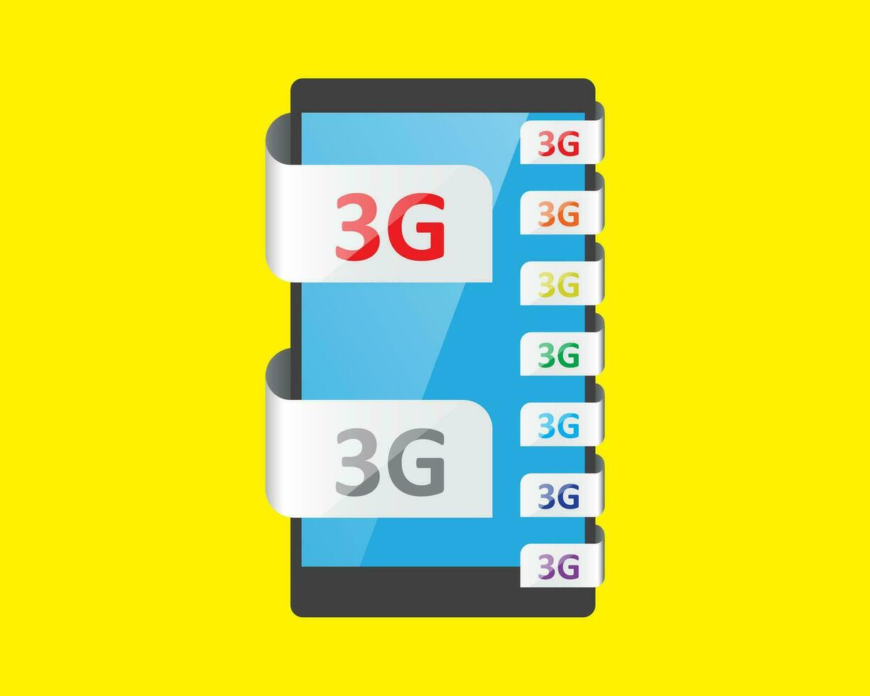 3g verbinding voorzien zijn van vector