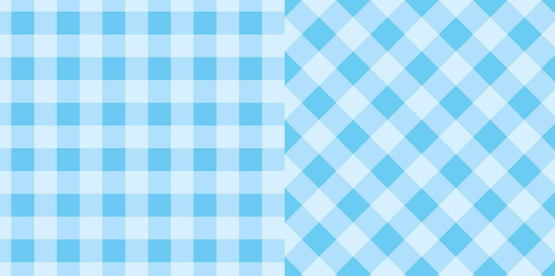 katoenen stof geruit plaid patroon in blauw gebruik voor tafelkleed, geschenk papier, servet, deken, sjaal, textiel en enz. vector