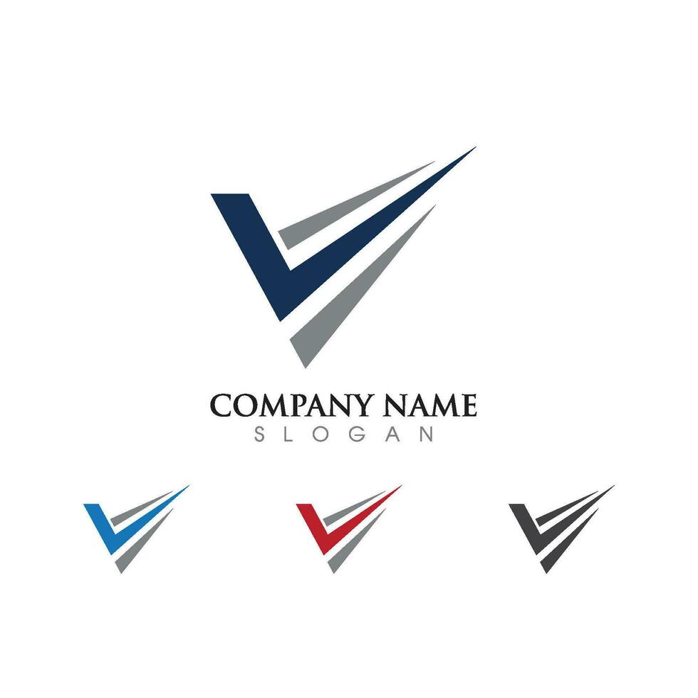 v brief logo sjabloon vector